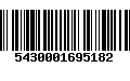 Código de Barras 5430001695182