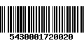 Código de Barras 5430001720020