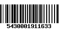 Código de Barras 5430001911633