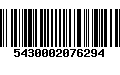 Código de Barras 5430002076294