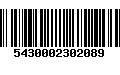 Código de Barras 5430002302089