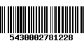 Código de Barras 5430002781228