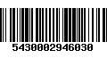 Código de Barras 5430002946030