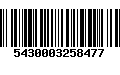 Código de Barras 5430003258477