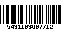 Código de Barras 5431103007712