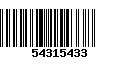 Código de Barras 54315433