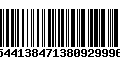 Código de Barras 544138471380929996