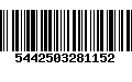 Código de Barras 5442503281152