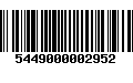 Código de Barras 5449000002952