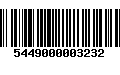 Código de Barras 5449000003232