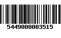 Código de Barras 5449000003515