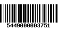 Código de Barras 5449000003751