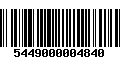 Código de Barras 5449000004840