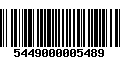 Código de Barras 5449000005489