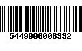 Código de Barras 5449000006332