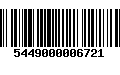 Código de Barras 5449000006721