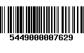 Código de Barras 5449000007629