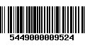 Código de Barras 5449000009524