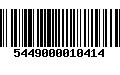 Código de Barras 5449000010414