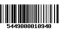 Código de Barras 5449000010940