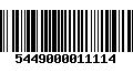 Código de Barras 5449000011114