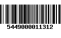 Código de Barras 5449000011312