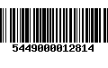 Código de Barras 5449000012814