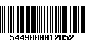 Código de Barras 5449000012852