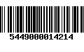 Código de Barras 5449000014214