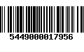 Código de Barras 5449000017956