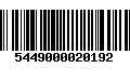 Código de Barras 5449000020192