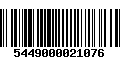 Código de Barras 5449000021076