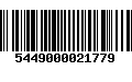 Código de Barras 5449000021779