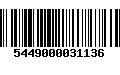 Código de Barras 5449000031136