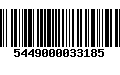 Código de Barras 5449000033185