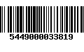 Código de Barras 5449000033819