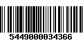 Código de Barras 5449000034366