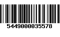 Código de Barras 5449000035578