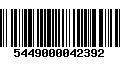 Código de Barras 5449000042392