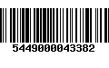 Código de Barras 5449000043382