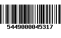 Código de Barras 5449000045317