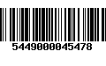 Código de Barras 5449000045478