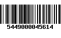 Código de Barras 5449000045614