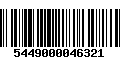 Código de Barras 5449000046321