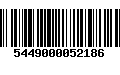 Código de Barras 5449000052186