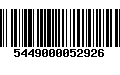 Código de Barras 5449000052926