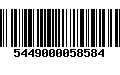 Código de Barras 5449000058584