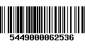 Código de Barras 5449000062536