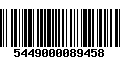 Código de Barras 5449000089458