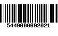 Código de Barras 5449000092021